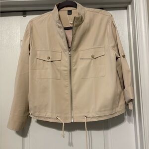 SHEIN Tan Utility Jacket for Women